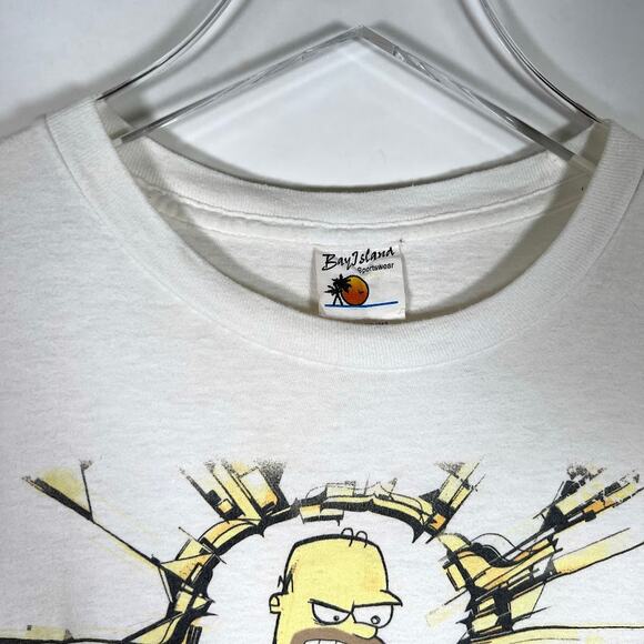 Bay Island Sportswear 2009 Matt Groening O'Mighty Homer T-Shirt M/L Short Sleeve - Picture 3 of 7
